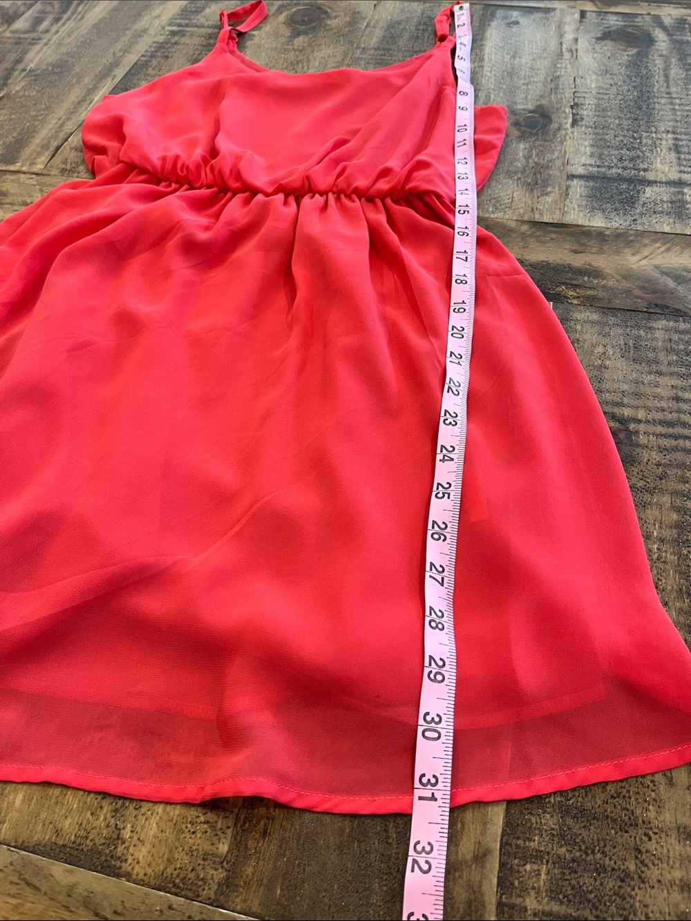 Lush Coral Pink Spaghetti-Strap Sundress - Picture 7 of 8
